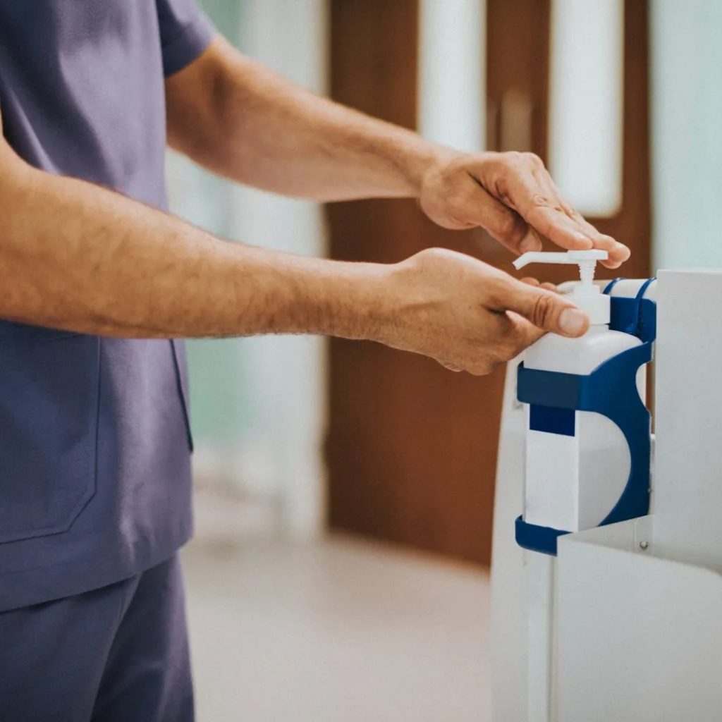 Sturdy metal stand for hand sanitiser dispensers – premium wall-mount & freestanding options