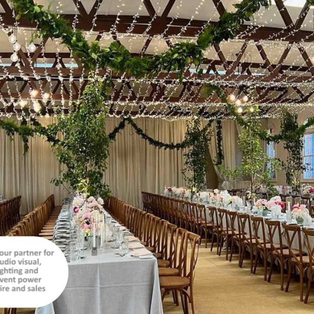 Twinkle-filled events: hire delicate string lights for ambience